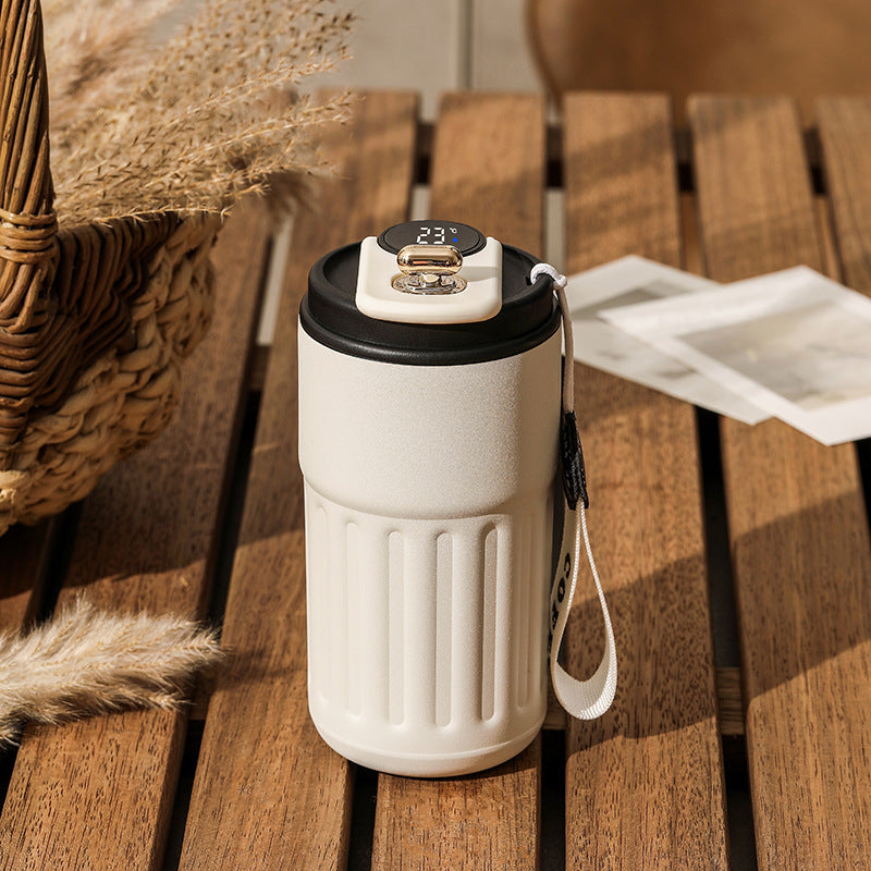 Smart Digital Thermos – Insulated Travel Mug for Hot & Cold Drinks