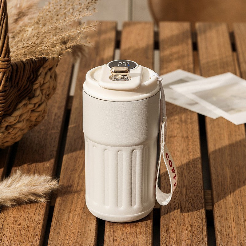 Smart Digital Thermos – Insulated Travel Mug for Hot & Cold Drinks