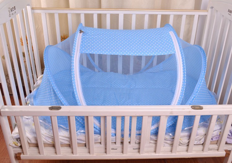 Foldable Baby Bed Net With Pillow – 2-Piece Set