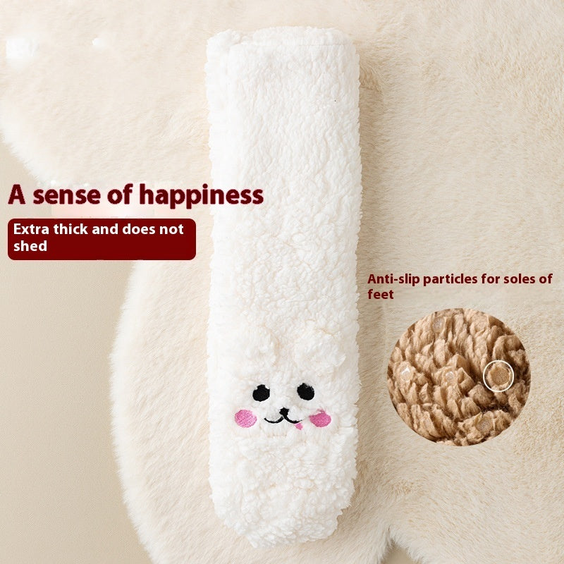 Ultra-Cozy Winter Socks: Velvet Warmth, Cute Design & Non-Slip Comfort!