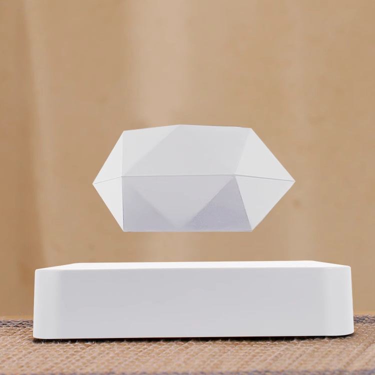 Magnetic Levitation Polygonal Wood Grain Potted Plant – The Future of Home Decor! ✨