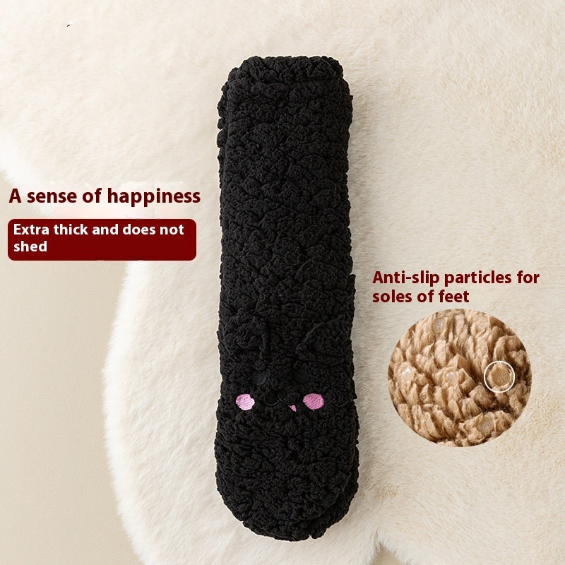 Ultra-Cozy Winter Socks: Velvet Warmth, Cute Design & Non-Slip Comfort!