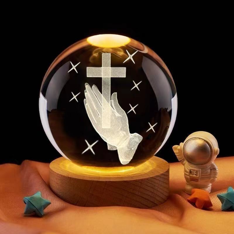 Crystal LED Prayer Lamp