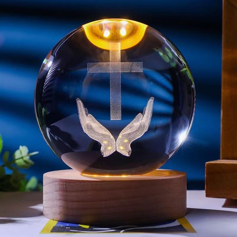Crystal LED Prayer Lamp