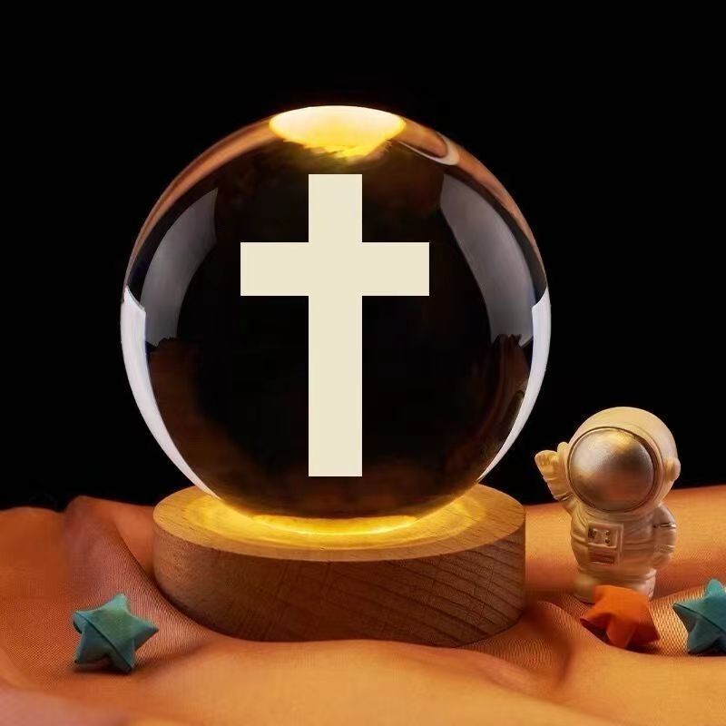 Crystal LED Prayer Lamp