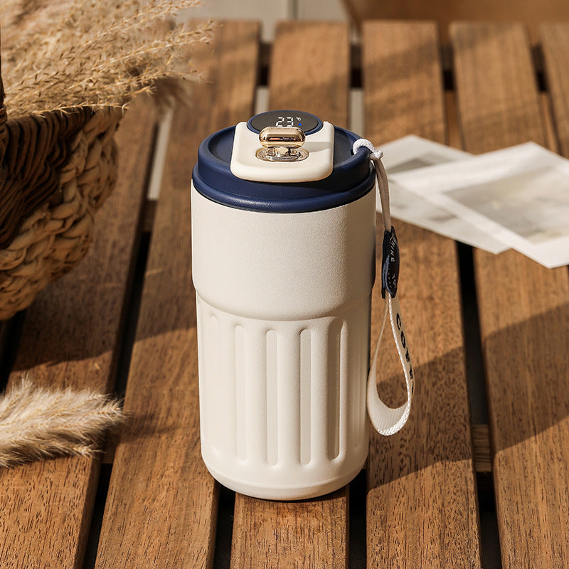 Smart Digital Thermos – Insulated Travel Mug for Hot & Cold Drinks