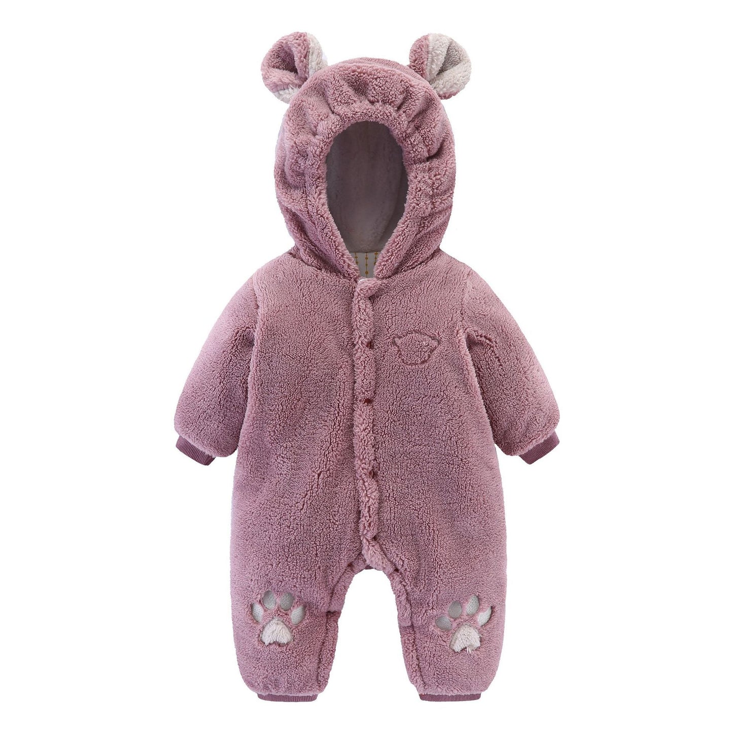 Cozy Quilted Newborn Baby Romper - Soft & Snug Onesie for Infants
