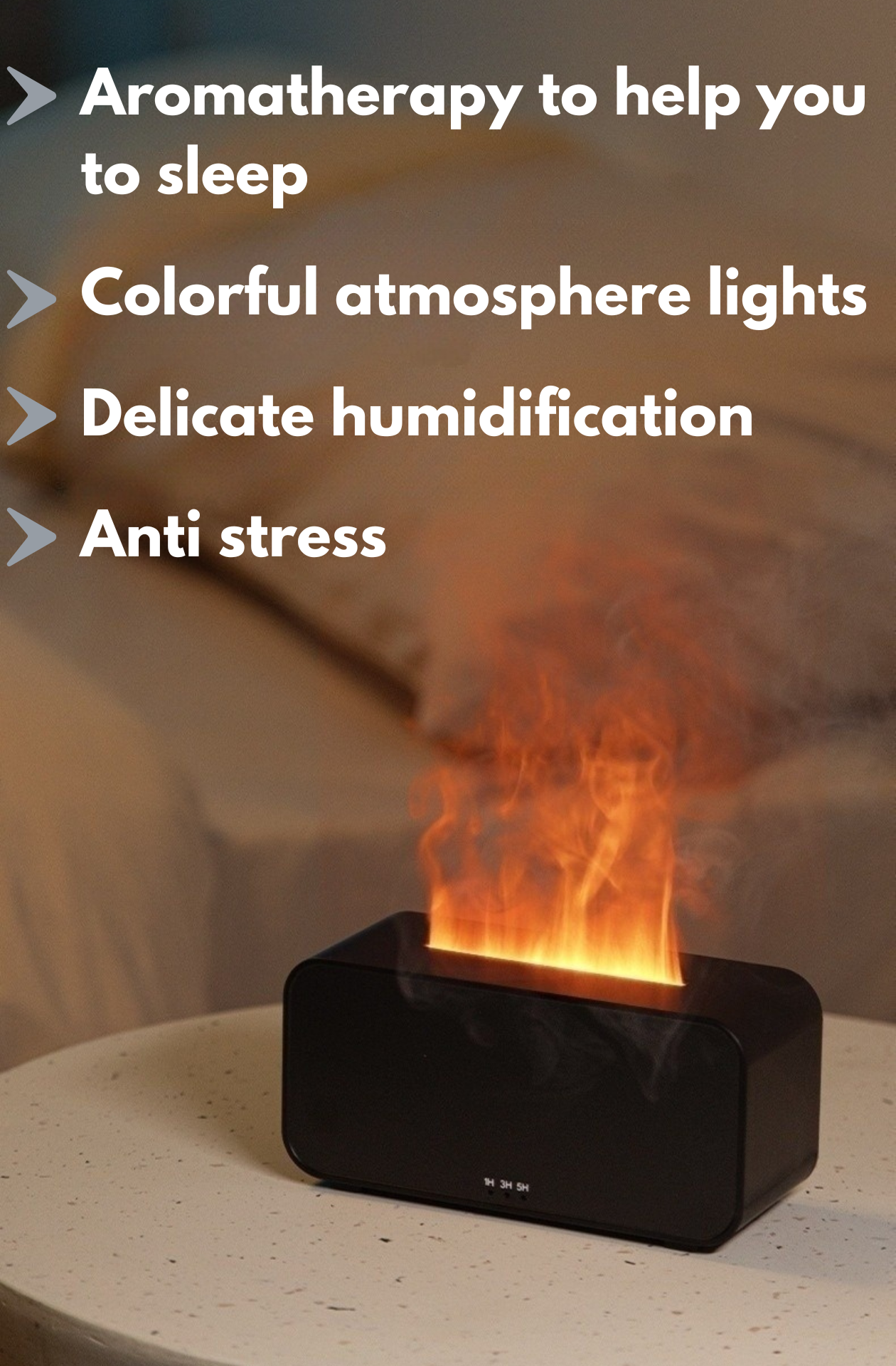 USB Aroma Diffuser & Flame Humidifier - Aromatherapy for your home