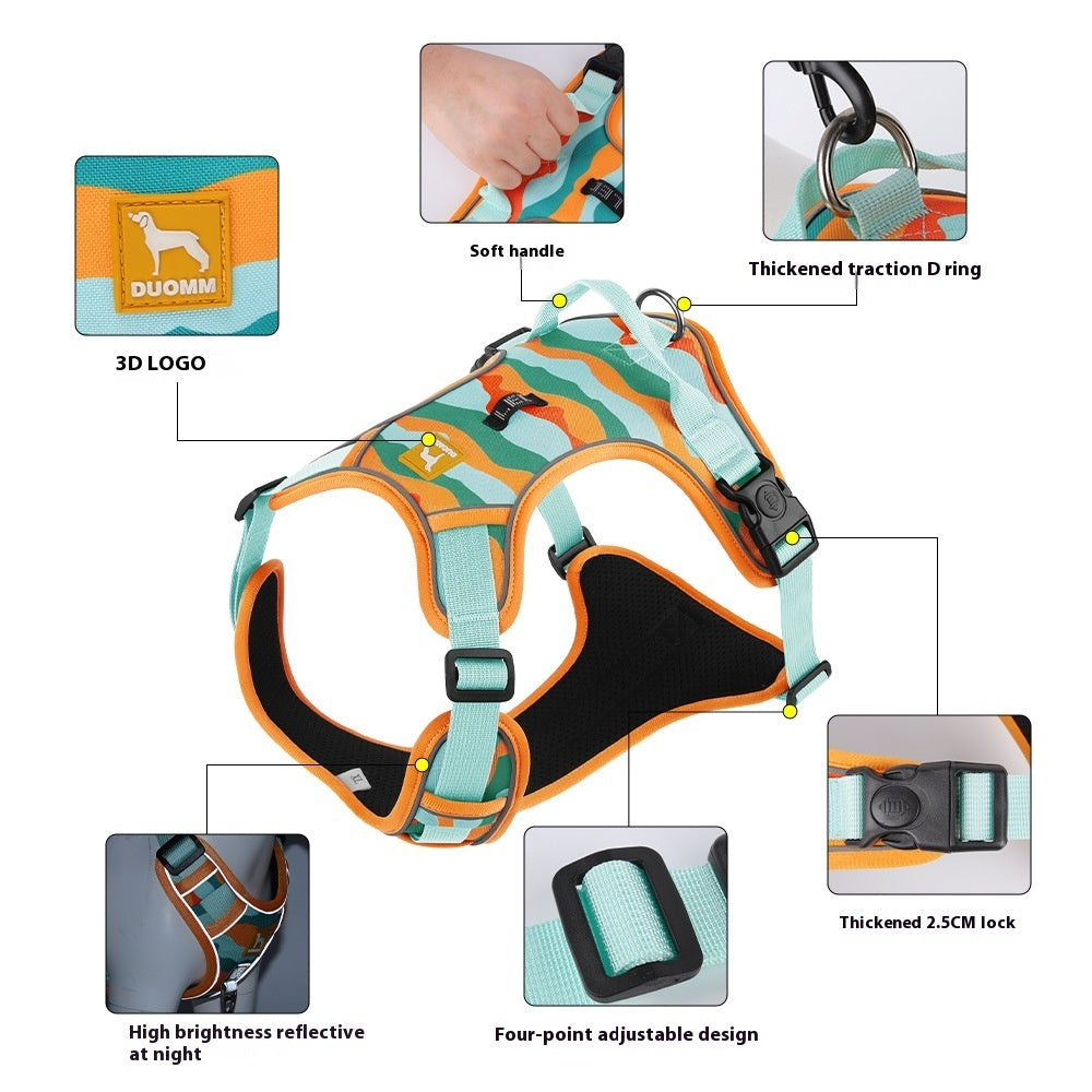 Reflective Dog Harness – Walk Safe, Stay Stylish!
