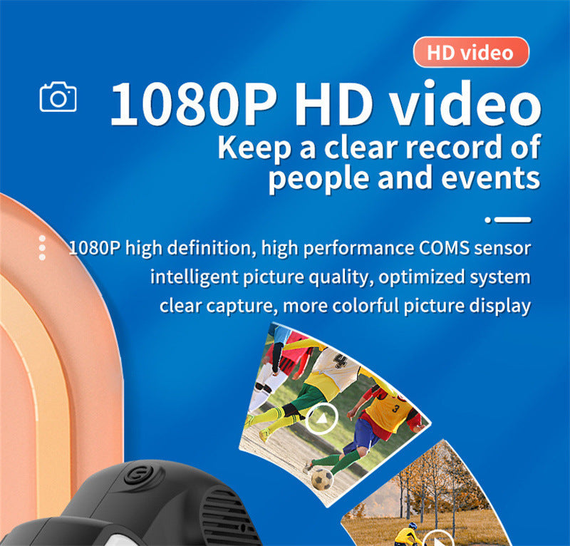 Pocket-Sized 1080p HD Camera – Capture Every Moment Anywhere!