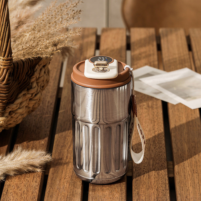 Smart Digital Thermos – Insulated Travel Mug for Hot & Cold Drinks