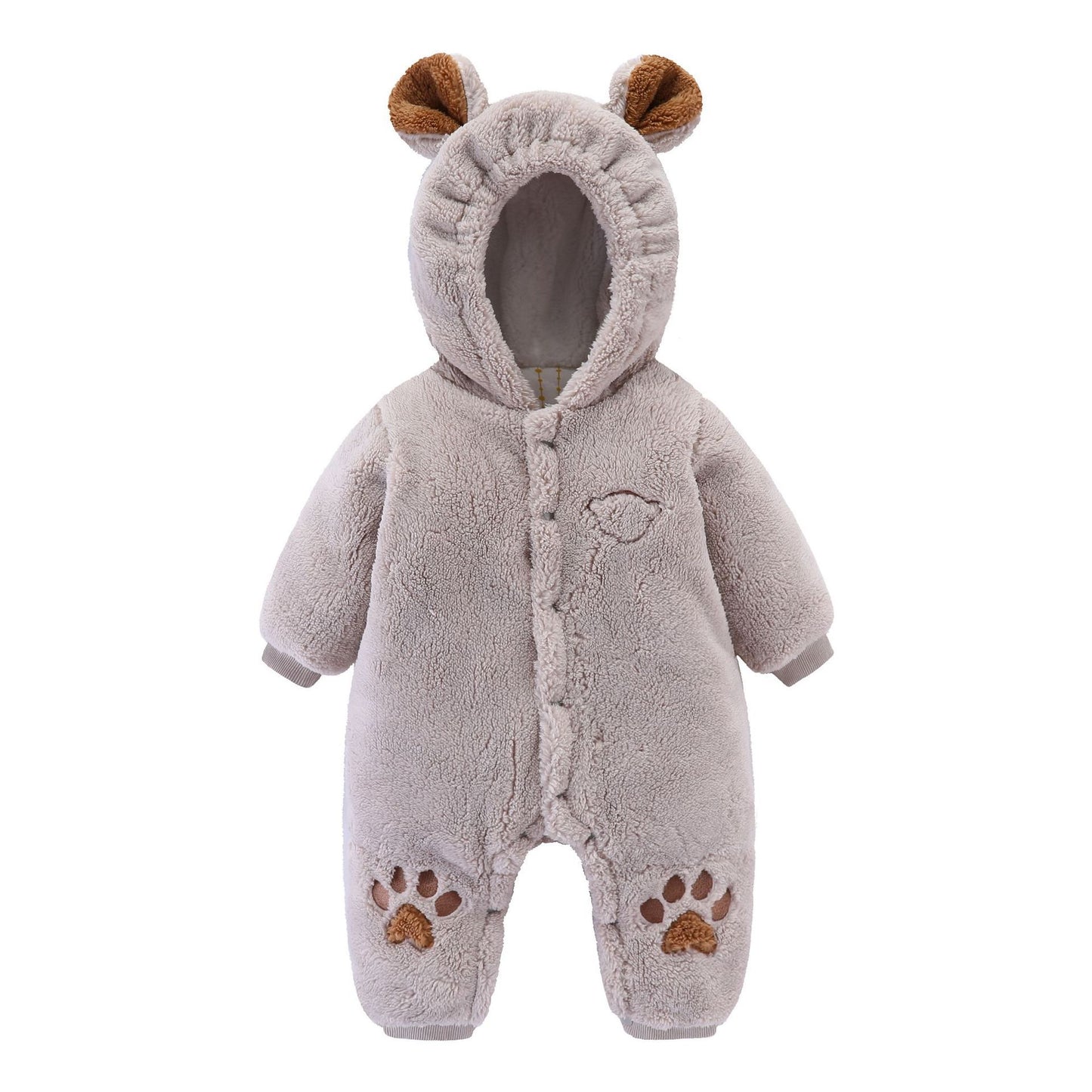 Cozy Quilted Newborn Baby Romper - Soft & Snug Onesie for Infants