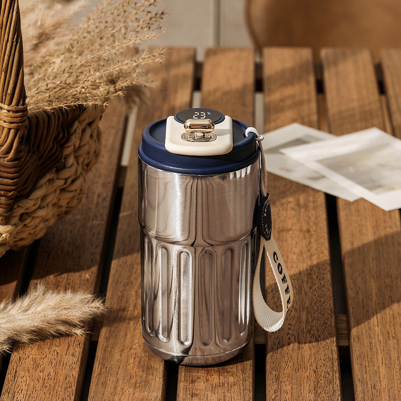 Smart Digital Thermos – Insulated Travel Mug for Hot & Cold Drinks