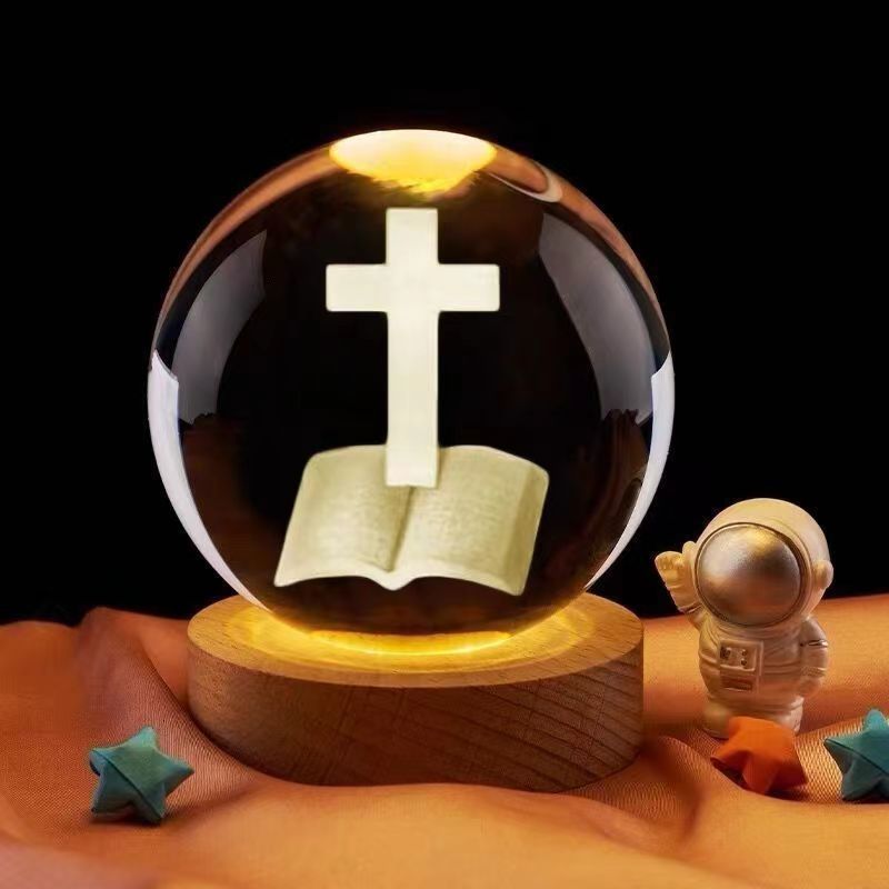 Crystal LED Prayer Lamp