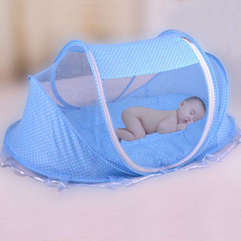 Foldable Baby Bed Net With Pillow – 2-Piece Set