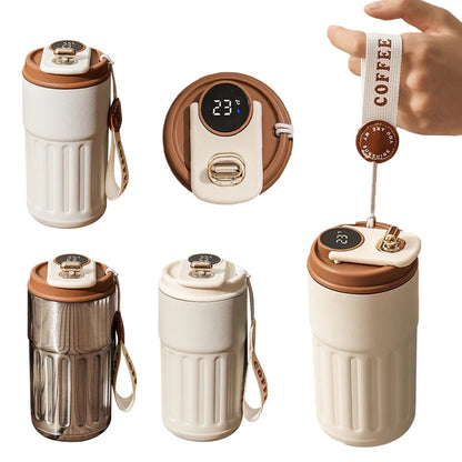 Smart Digital Thermos – Insulated Travel Mug for Hot & Cold Drinks