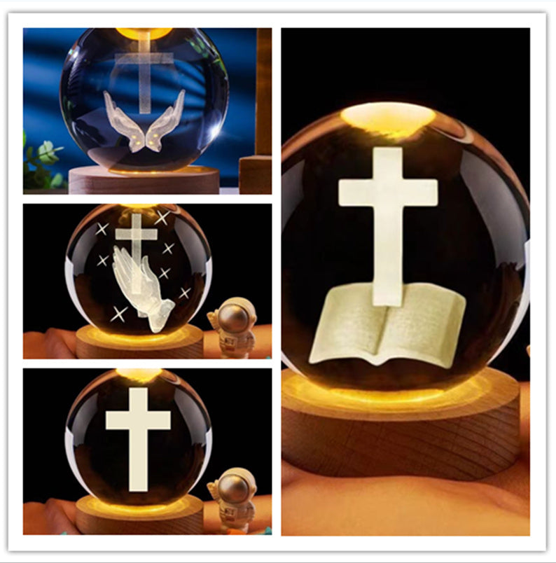 Crystal LED Prayer Lamp