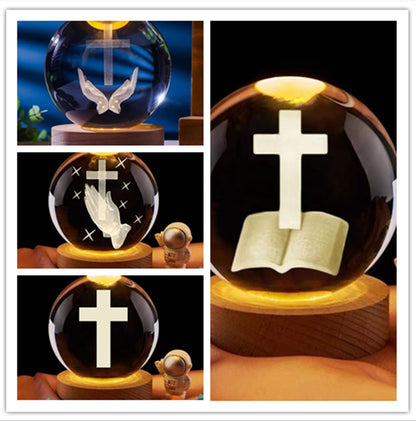 Crystal LED Prayer Lamp