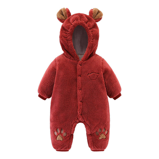 Cozy Quilted Newborn Baby Romper - Soft & Snug Onesie for Infants